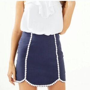 Lilly Pulitzer Patty Skort In Navy Sz 4